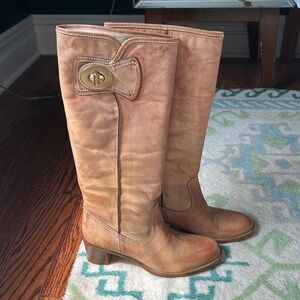 Vintage COACH boots, Sara burnished calf
